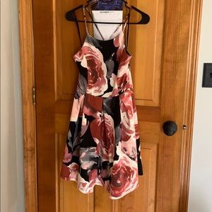 Floral cross back dress
